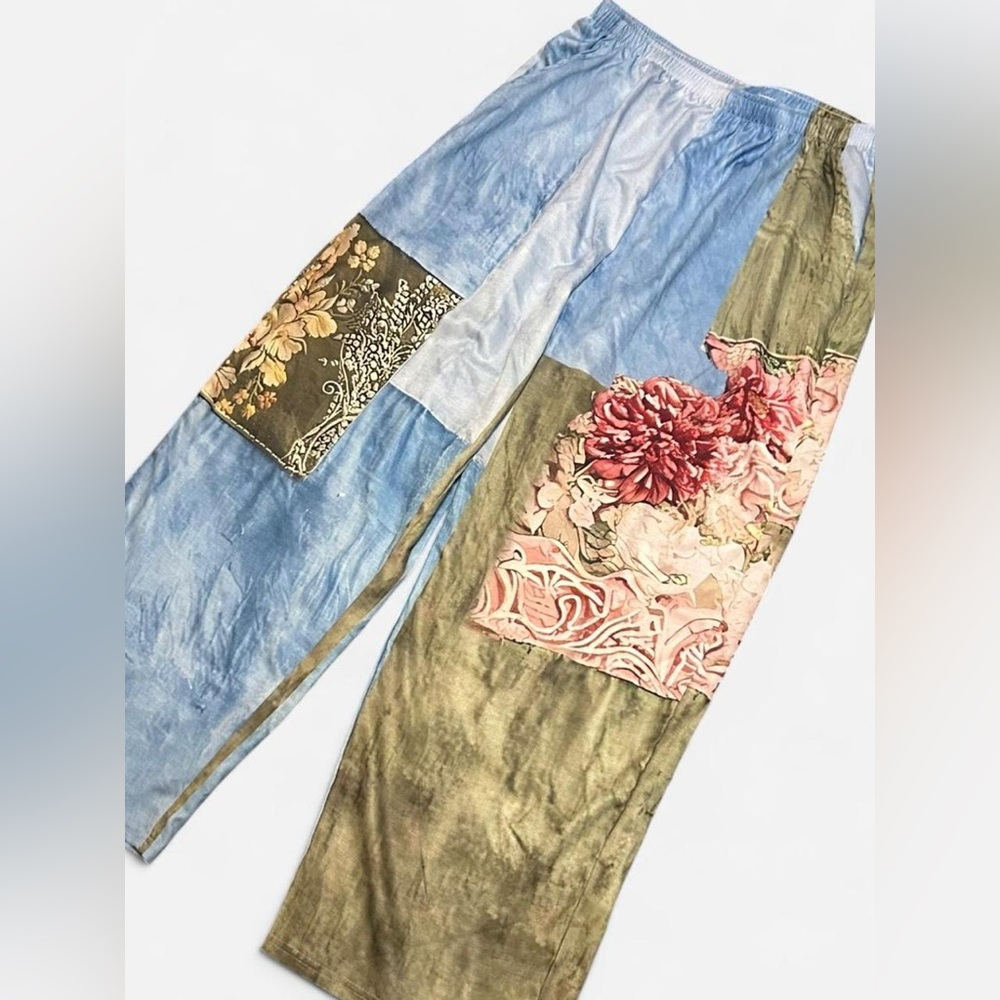 Patchwork styled pants - Picture 2 of 4